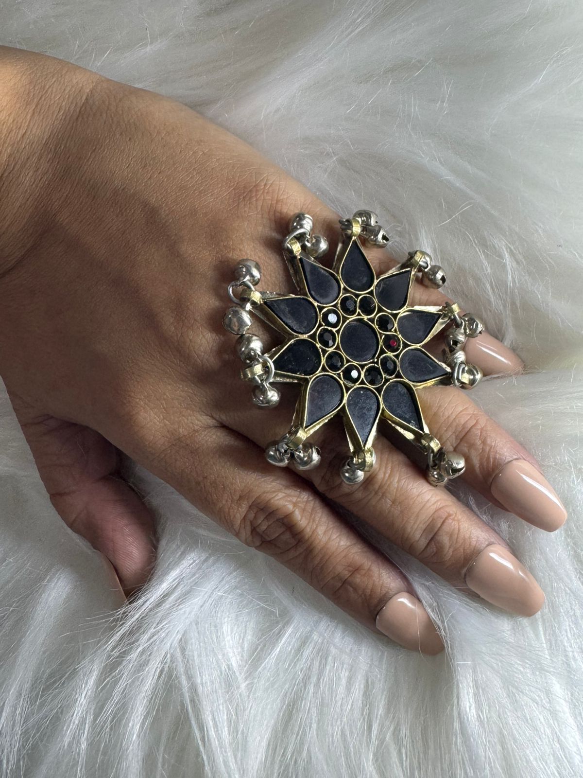 Afghani Black star Ring
