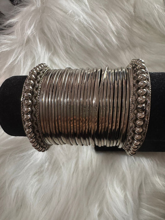 Silver Desi bangles