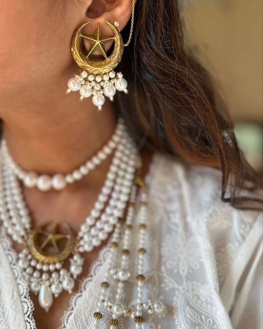 Zeen Manoo Pearl Earings