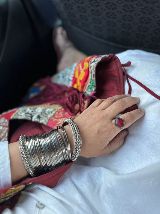 Silver Desi bangles
